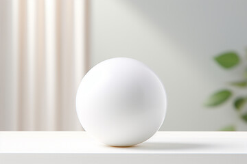 White balls on a white background. 3d render, 3d illustration