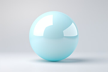 White balls on a white background. 3d render, 3d illustration