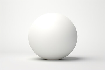 White balls on a white background. 3d render, 3d illustration