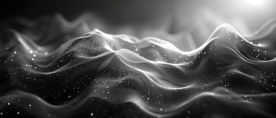 background Black and white with lights 