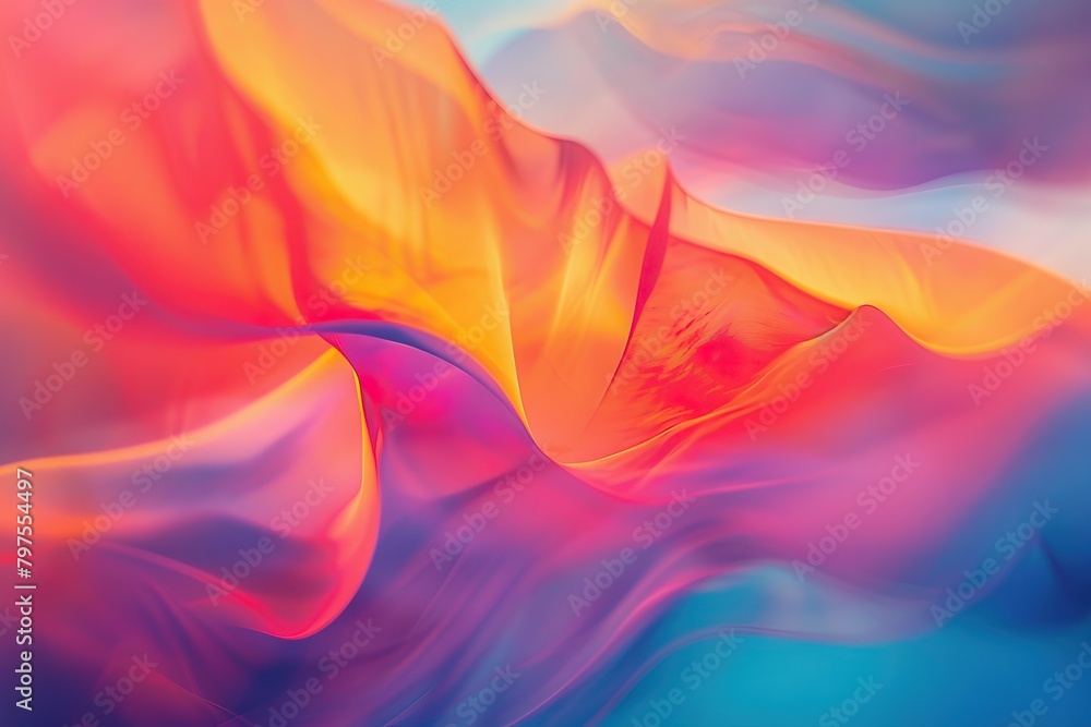 Poster modern abstract color gradient background for web cover design.