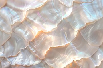 Close up of mother of pearl  background in pastel color.