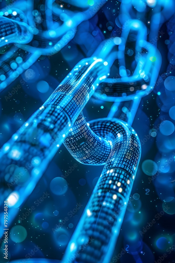 Poster transparent blockchain ledger with chronological financial transactions recorded showcasing transpar