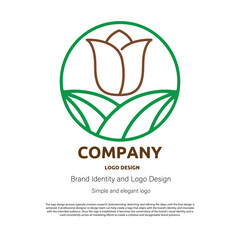 Garden and farm logo design for brand company and identity