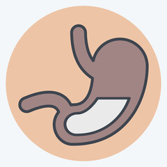 Icon Gastroenterology. related to Medical Specialties symbol. color mate style. simple design illustration
