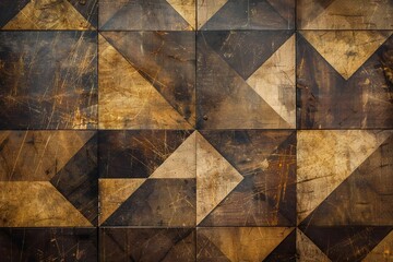 Old brown textured background with stylish pattern design - Powered by Adobe