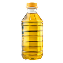 oil in plastic bottle for cooking isolated on transparent background Generative Ai.