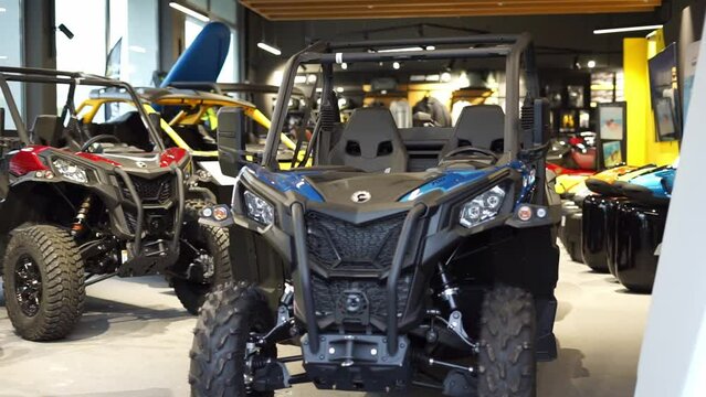 interior of transport sports car