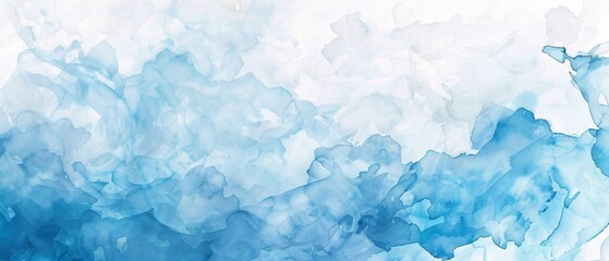 Obraz premium A blue and white background with splatters of paint