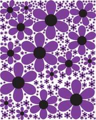 seamless pattern with flowers
