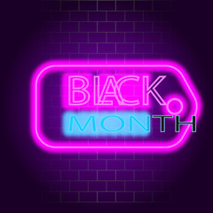 Black Month neon 