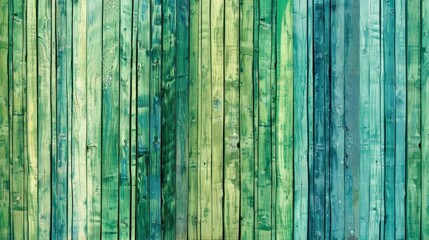 A series of linear patterns in tones of green and blue resembling the vertical layers of a rainforest canopy..