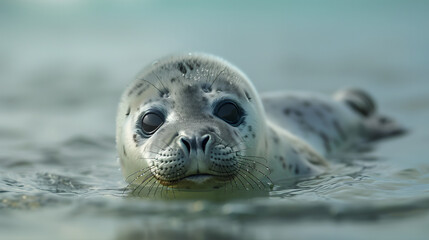 Cute baby seal