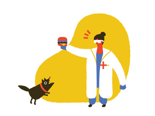 Barking at the vet clinic