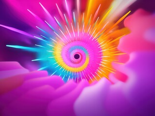 a colorful swirl of light