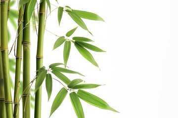 Fototapeta na wymiar Bamboo Isolated on clear white background