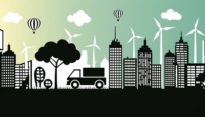 Fototapeta premium Banner of world environment and Earth Day with eco friendly enviroment.