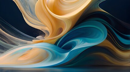 abstract background with waves