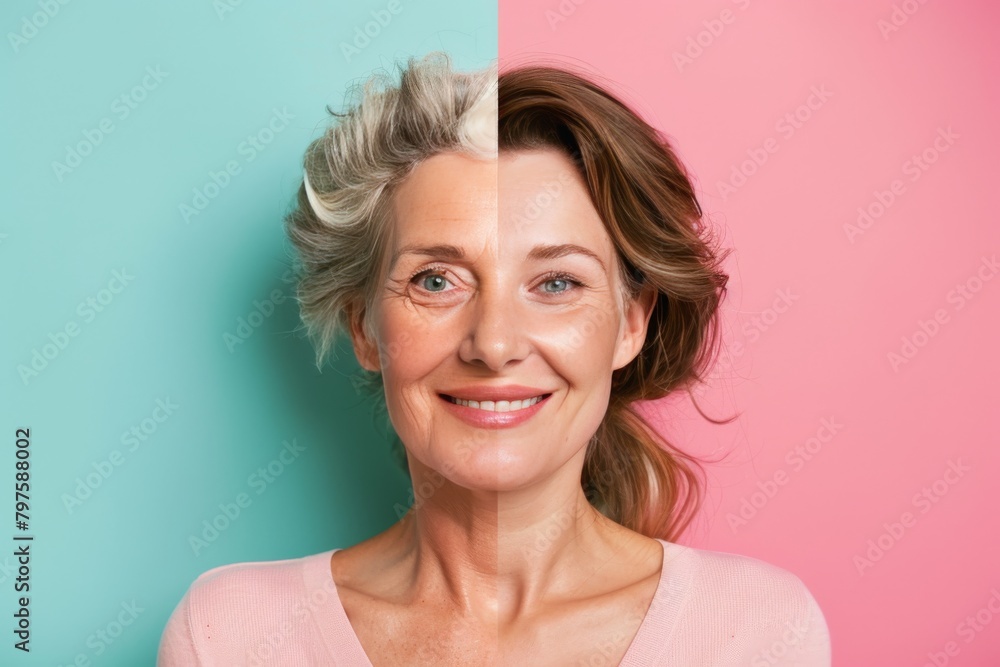 Poster aging process management focuses on visual aging, integrating anti-wrinkle strategies with composite