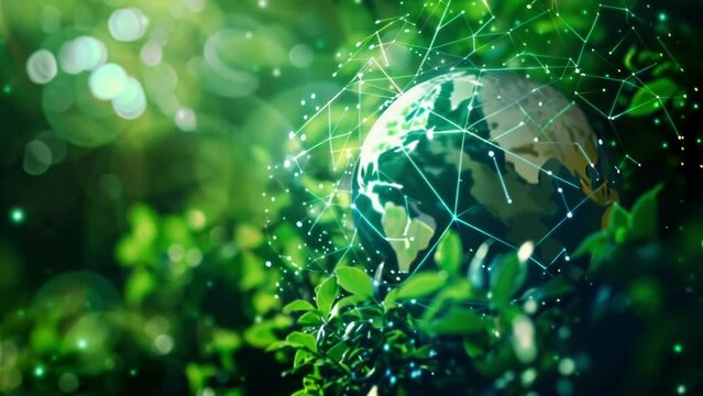 Closeup of a digital platform connecting different stakeholders such as governments NGOs and businesses to share knowledge and resources for climate adaptation and resilience. .