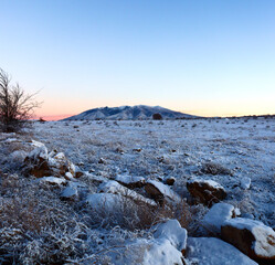 winter landscape in the mountains