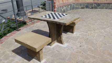 Granite Chess Table