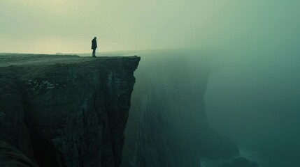 Throughout the video, there are several instances of symbolic imagery that add depth and meaning to the song's themes. This includes shots of man standing on the edge of a cliff,