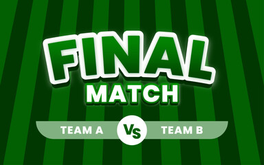 Fototapeta premium final match sport competition - football soccer championship vector