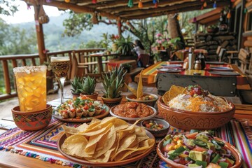 Fototapeta premium fresh ingredients in Mexican cuisine menu professional photography