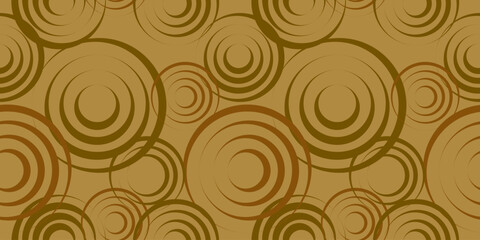 circle pattern seamless Brown gold wallpaper