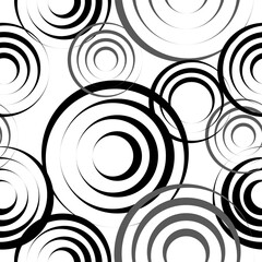 circle pattern seamless white black wallpaper