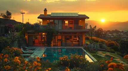 Harnessing sunlight, the technician powers homes with renewable energy, advocating for a greener tomorrow. 