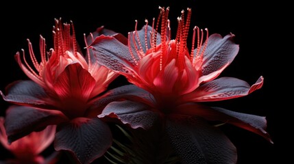 a picture stunning of alien flowers species, AI Generative