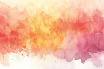Obraz premium Enchanting backdrop featuring subtle transitions of color in a gradient watercolor wash, evoking a dreamy atmosphere 