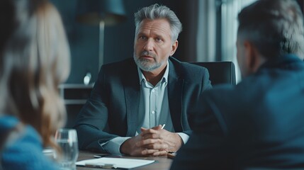 HR Manager Interviewing Job Candidates in Professional Setting, HR manager, job candidates, interview