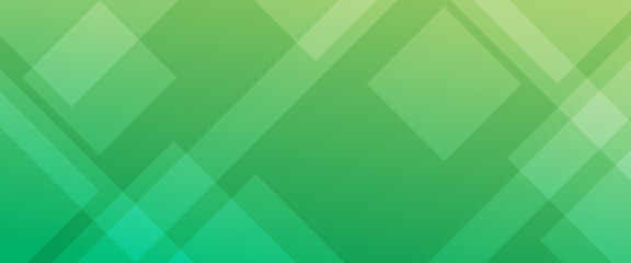 Green and white vector minimalist simple gradient modern abstract banner with geometric shapes. For website, banners, brochure, posters, flyer, card, and cover