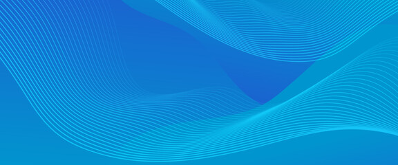 Blue minimalist simple gradient geometric shape abstract banner. For business banner, formal backdrop, prestigious voucher, luxe invite, wallpaper and background
