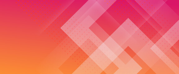Orange white and red minimalist simple gradient geometric shape abstract banner. For business banner, formal backdrop, prestigious voucher, luxe invite, wallpaper and background
