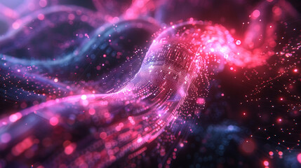 Cybernetic mesh evolves with each digital heartbeat.