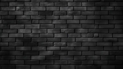 Minimalistic Texture of Black Painted Brick Wall, Minimalistic texture, black, painted brick wall