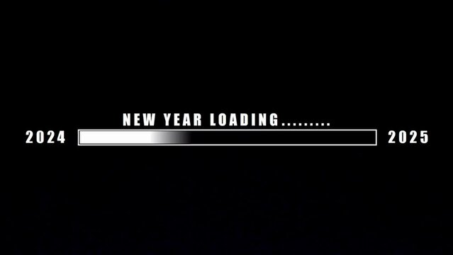 New year 2024 to 2025 loading concept