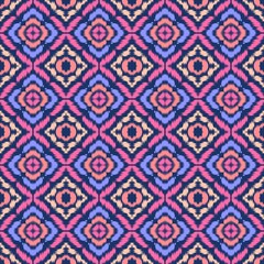 Seamless Ikat ethnic traditional pattern geometric abstract folklore ornament Tribal ethnic illustration background