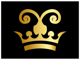 Luxury logo design with golden colour