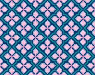 Seamless Ikat ethnic traditional pattern geometric abstract folklore ornament Tribal ethnic illustration background