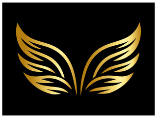 Luxury logo design with golden colour