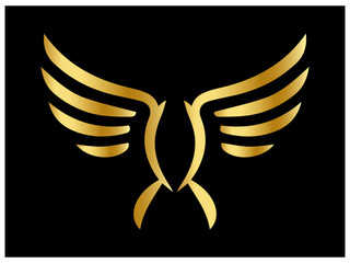 Luxury logo design with golden colour