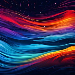 background of multicolored streaks of paint