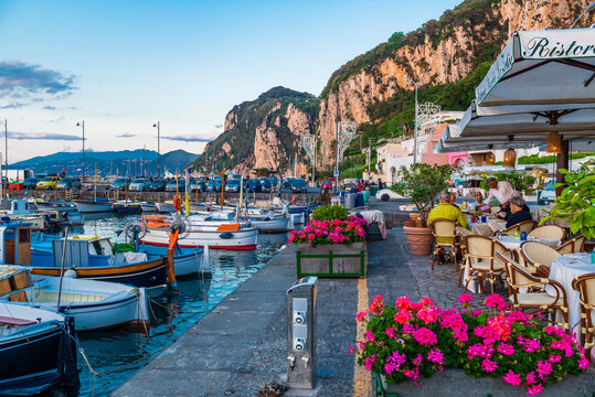 The wonderful island of Capri, amalfi coast, bay of naples, italy