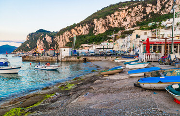 The wonderful island of Capri, amalfi coast, bay of naples, italy