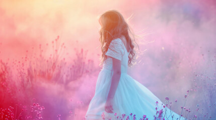 .fashionable toning. creative colors. Fairy princess 